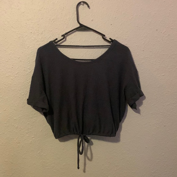 Dark Blue crop top - Picture 1 of 2